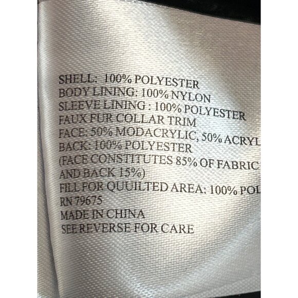 Michael Kors Coat Womens Large Green Camouflage Hooded Full Zip Snaps - Picture 5 of 11